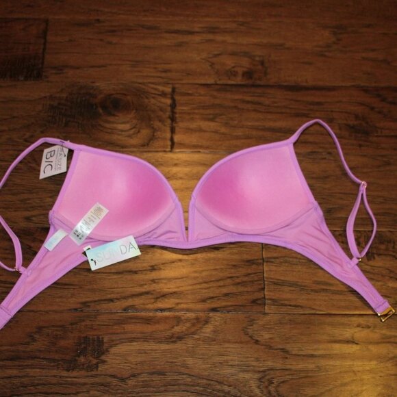 NWT Sundazed  Maya V Wire Bikini Top Bra Size 32 B/C Underwire Swimsuit Top - Picture 6 of 7